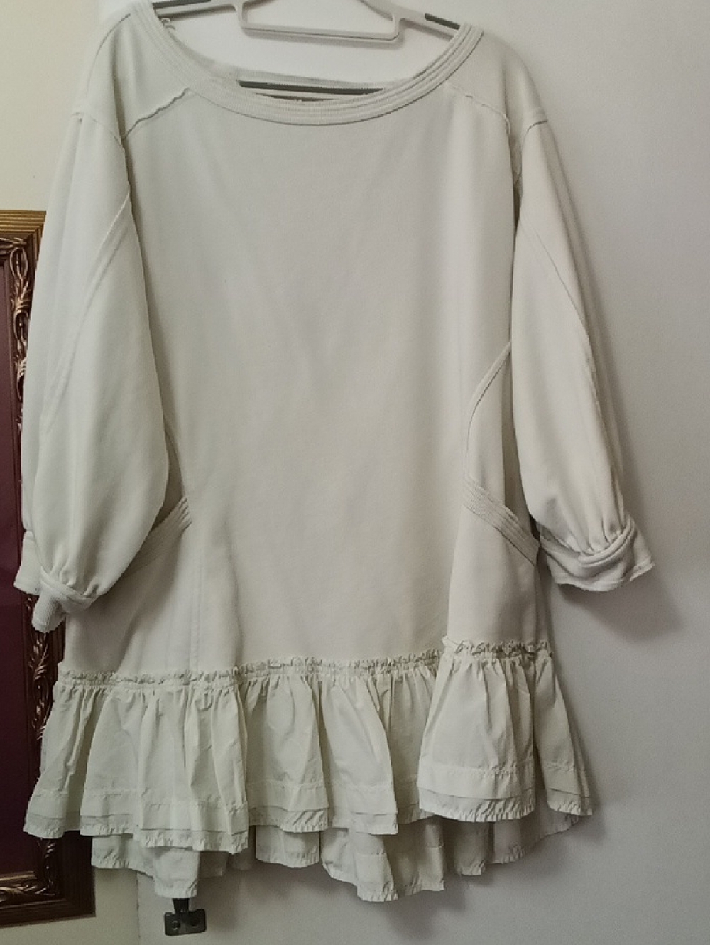 Women's DAILY PRACTICE MP Ruffled Hem Tunic Dress/Top - Pale Green